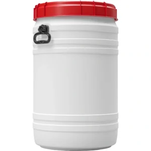 21gal 75 liter white hdpe total opening drum with red lid and black handles tamper evident u.webp