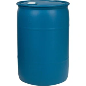 30gal blue tight head plastic drum un rated 2in nps and 2in buttress fittings 56w30d 1.webp