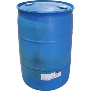 55 gallon blue recon seconds tight head un plastic drum with two 2 inch fittings signs of s.webp