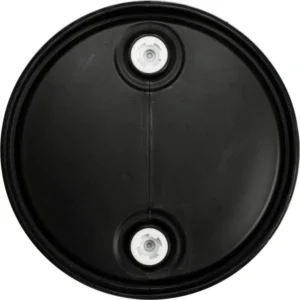 55gal black tight head plastic drum un rated 2in nps and 2in buttress fittings 56w55k 2.webp
