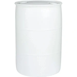 55gal white tight head plastic drum un rated 2in npt and 2in buttress fittings 56w56w 1.webp